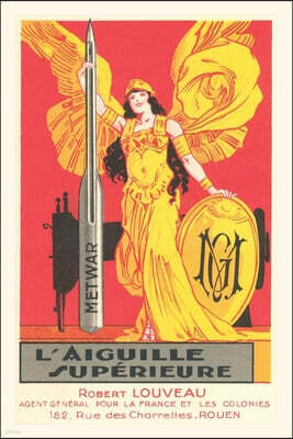 Found Image Press Vintage Journal French Advertisement for Sewing Needle