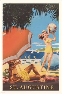 Vintage Journal St. Augustine Travel Poster