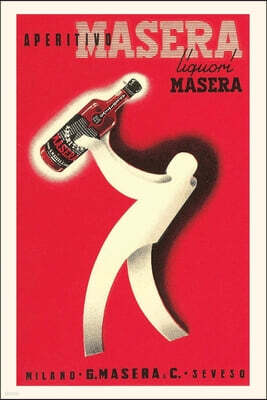 Found Image Press Vintage Journal Advertisement for Masera Aperitif