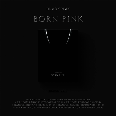 블랙핑크 (BLACKPINK) - Born Pink (Standard CD Box Set)(Version B - Black)(미국빌보드집계반영)(CD)