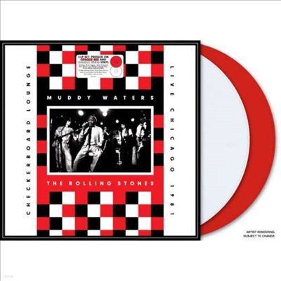 Muddy Waters/Rolling Stones - Live At Checkerboard Lounge Chicago 1981 (180G)(Opaque Red LP & Opaque White)(2LP)