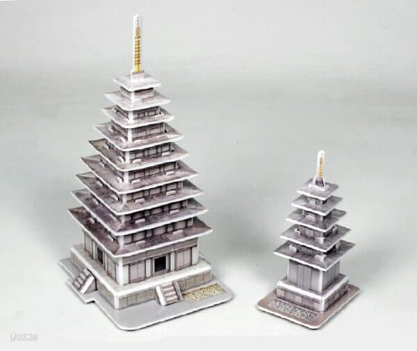 스쿨문구 컬러룬 미륵사지 석탑과 정림사지 오층 석탑 3D퍼즐