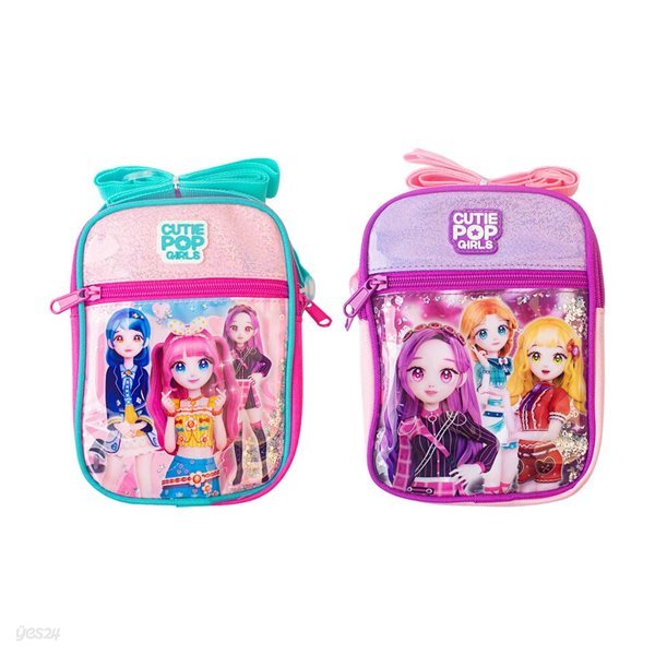 큐티팝걸즈 3D 크로스백 파우치 어린이 가방