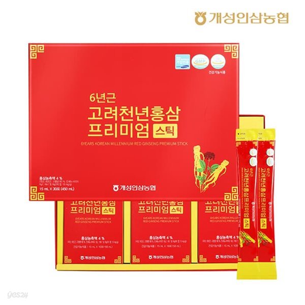 개성인삼농협 6년근 고려천년홍삼 프리미엄스틱15ml x 30포