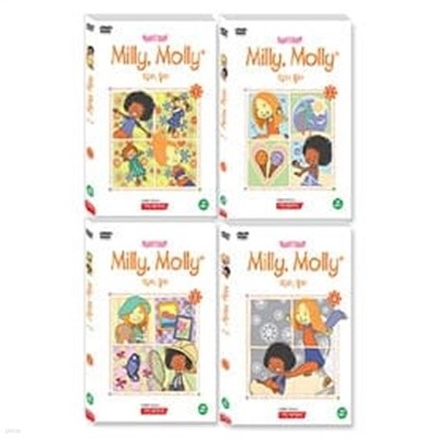 밀리몰리 인성동화: Milly, Molly books DVD 밀리,몰리  Milly, Molly 2집(4disc)