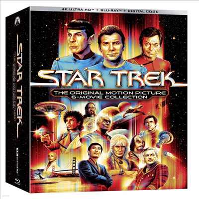 Star Trek: The Original Motion Picture 6-Movie Collection (Ÿ Ʈ: 6  ÷)(ѱ۹ڸ)(4K Ultra HD + Blu-ray)