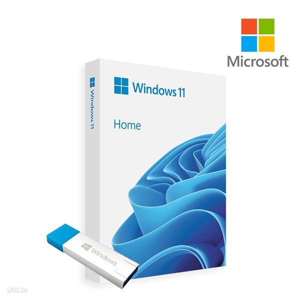 [ Microsoft 코리아 ] 마이크로소프트 Windows 11 Home 처음사용자용 한글 FPP USB설치 윈도우 11 홈 영구제품키