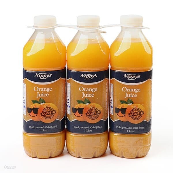 니피스 오렌지 착즙 냉장주스 1L x 3개