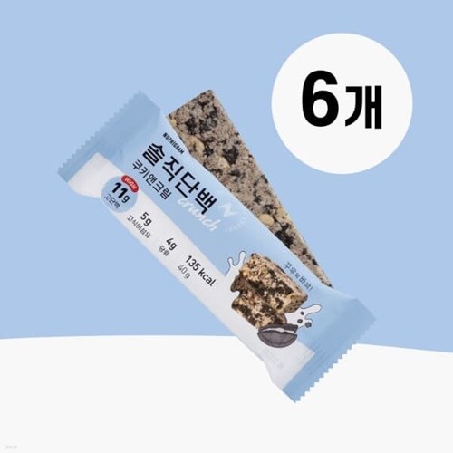 [뉴트리그램] 솔직단백 크런치 쿠키앤크림 40g *...