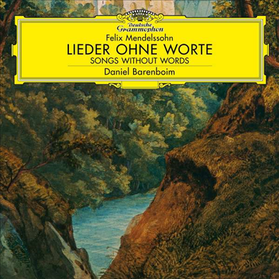 Daniel Barenboim — 멘델스존: 무언가 (Mendelssohn: Lieder ohne Worte) (180) - Daniel Barenboim 앨범 커버