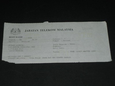 JABATAN TELEKOM MALAYSIA RESIT RASMI hideko nishida 말레이시아 통신회사 관련