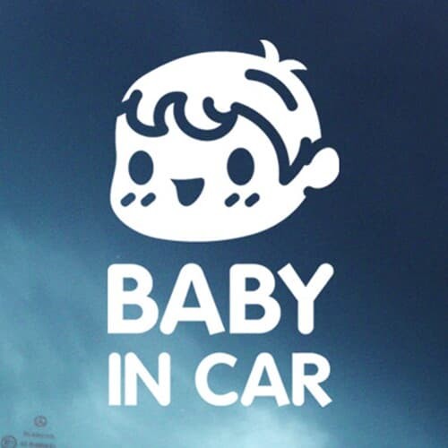 [상상날개] 자동차 스티커 BABY IN CAR 2