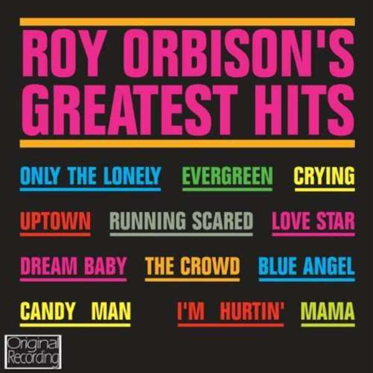 Roy Orbison (로이 오비슨) - Roy Orbison's Greatest Hits