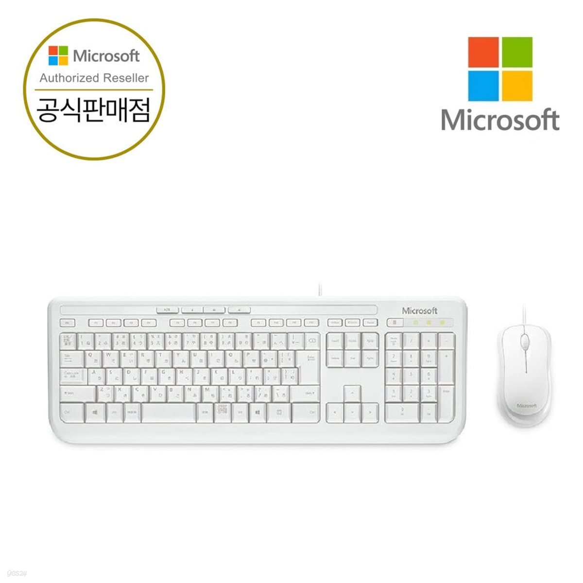 [ Microsoft 코리아 ] 마이크로소프트 유선 데스크탑 600 유선키보드+마우스 세트
