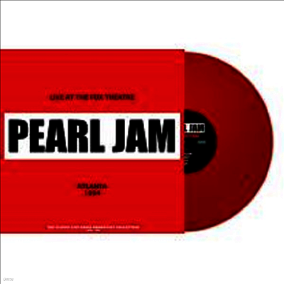 Pearl Jam — Live At The Fox Theatre In Atlanta 1994 앨범 커버