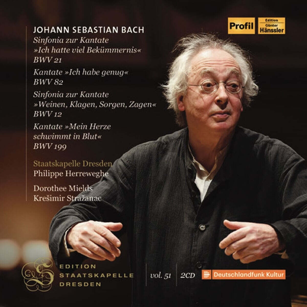 Philippe Herreweghe 바흐: 칸타타 82번, 199번 / 베르디: 미사 레퀴엠 / 말러: 교향곡 2번 - 필립 헤레베헤
