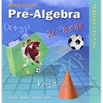 McDougal Littell Pre-Algebra Teacher's edition