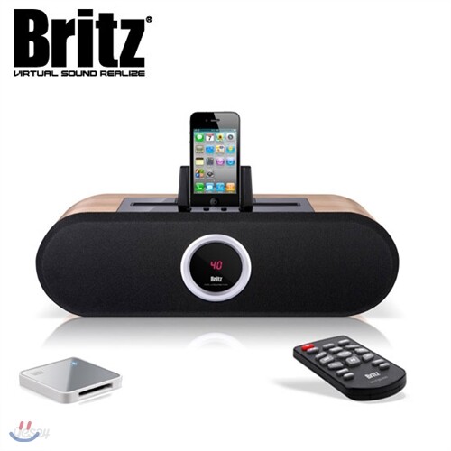 [브리츠] 애플용 블루투스 도킹 스피커 BE-MP1000BT (충전 / 리모컨 / 외부입력 AUX 단자 / ipod 아이팟 & iphone 아이폰 & ipad ) - 예스24