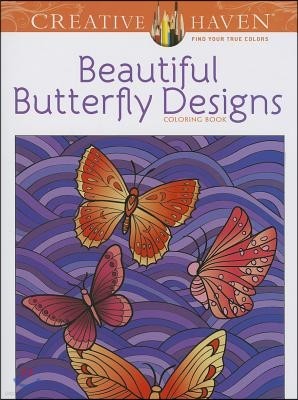 Beautiful Butterfly Designs Coloring Book