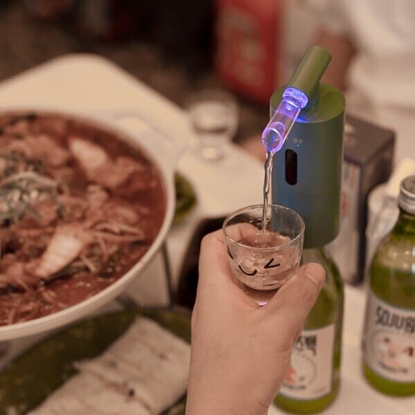 소주디스펜서 자동 LED 소주메이트 혼술 캠핑 기계