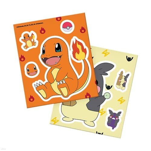 포켓몬스터 보석 데코스티커 파이리와 모르페코 12X14