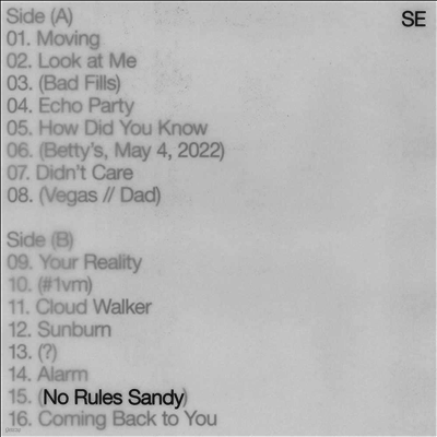 Sylvan Esso — No Rules Sandy 앨범 커버