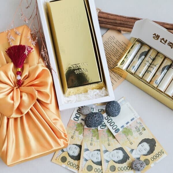 골드바 안에 반전 용돈 쏙 박스 [어버이날 부모님 생신 생일 이벤트 현금 돈 선물 추석 설 환갑 용돈상자]