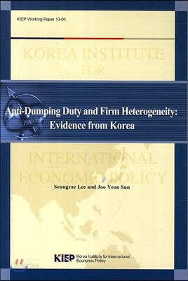 Anti Dumping Duty and Firm Heterogeneity : Evidence from Korea