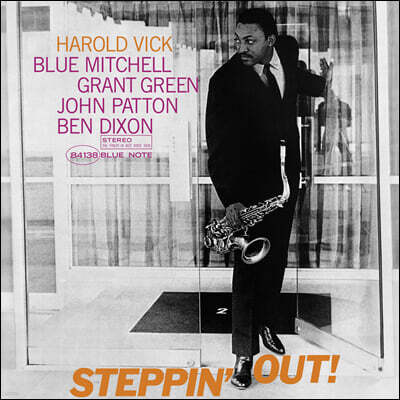 Blue Mitchell, Grant Green, John Patton, Ben Dixon — Harold Vick (해롤드 빅) - Steppin' Out 앨범 커버