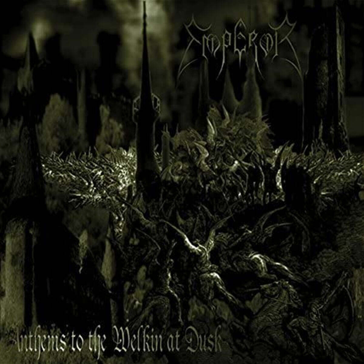 Emperor (엠퍼러) - 2집 Anthems To The Welkin At Dusk [블랙 & 화이트 & 그린 소용돌이 컬러 LP]