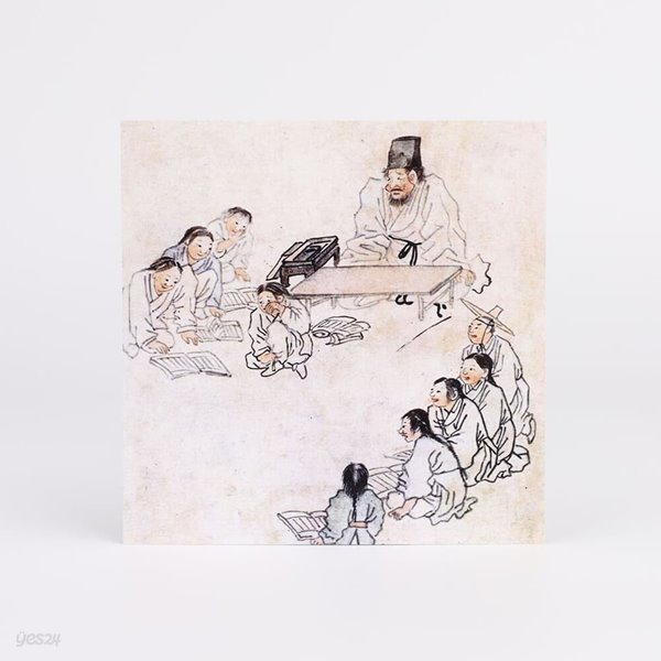 [북키스] 한국화 카드 단원 김홍도 풍속화 엽서 20종
