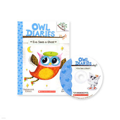 Owl Diaries #2:Eva Sees a Ghost (with CD & Storyplus QR) New