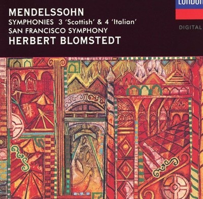 헤르베르트 블롬슈테트 - Herbert Blomstedt - Mendelssohn Symphonies No.3 Scottish [U.S발매]