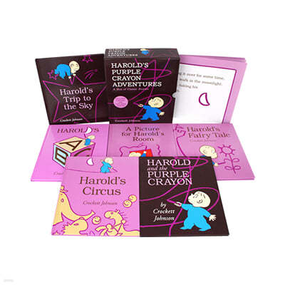Harolds Purple Crayon Adventures A Box of Classic Stories 6 Books Set