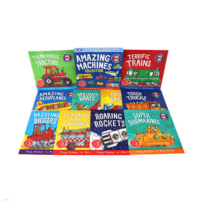 Amazing Machines 10 books Box set with Audio QR Code