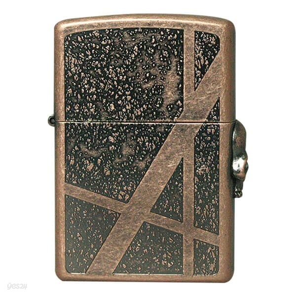 ZIPPO ROCK STUD CA skull