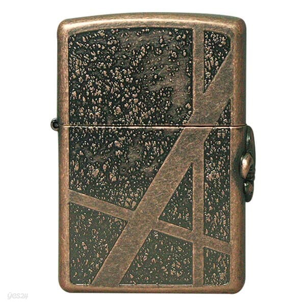 ZIPPO ROCK STUD CA fleur-de-lis cross