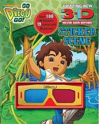 Go Diego Go 3d Sticker Scene