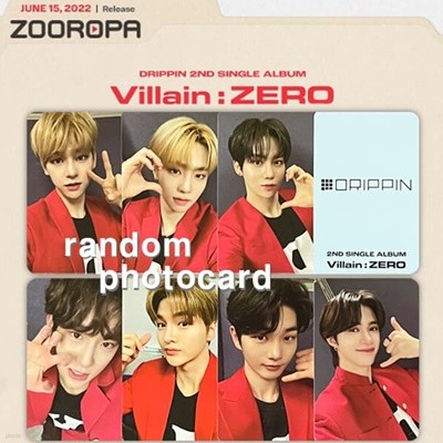 [새상품/A 포토카드] DRIPPIN 드리핀 Villain ZERO (M2URECORD)