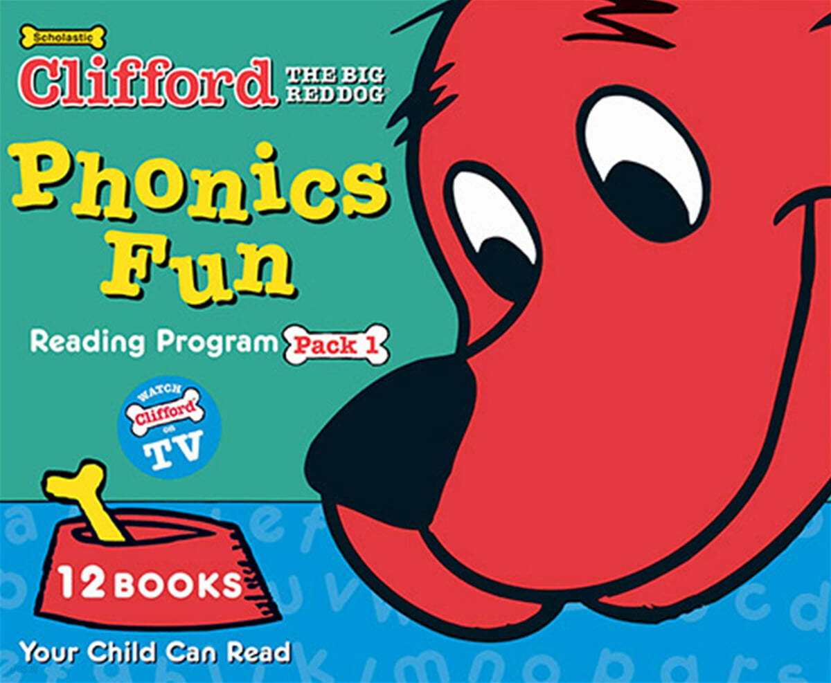 Clifford Phonics Fun Pack #1 : 12 Books Box Set (StoryPlus QR)
