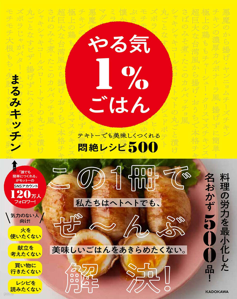 やる氣1%ごはん テキト-でも美味しくつくれる悶絶レシピ500