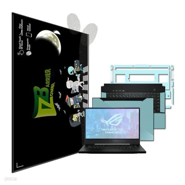 ASUS 제피러스 ROG GU502GU 지문방지액정+외부필름