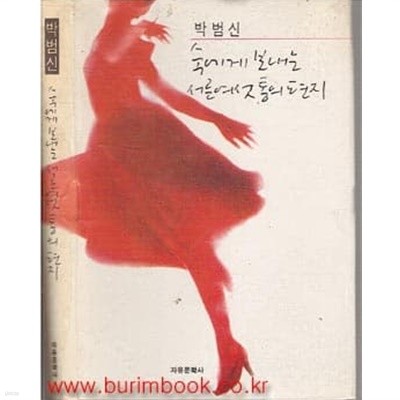 1996년초판 박범신 숙에게 보내는 서른여섯 통의 편지 (하드커버)