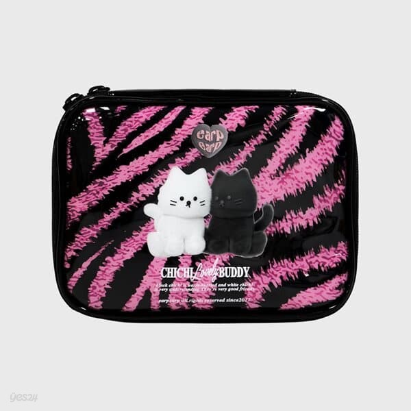 ZEBRA PATTERN CHICHI-PINK(트래블파우치)