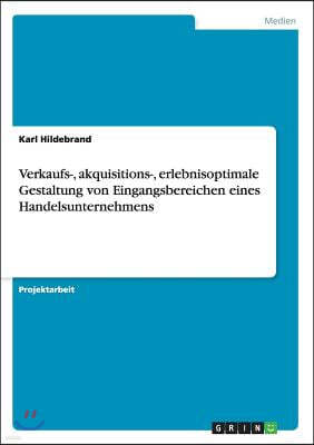 Verkaufs-, akquisitions-, erlebnisoptimale Gestaltung von Eingangsbereichen eines Handelsunternehmens