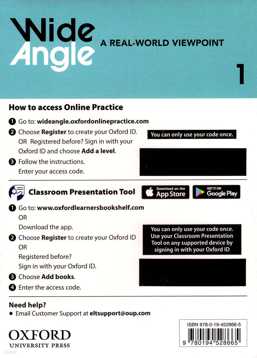 Wide Angle 1 : Teacher's Resource Center Access Card