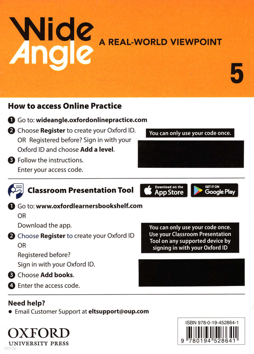 Wide Angle 5 : Teacher&#39;s Resource Center Access Card