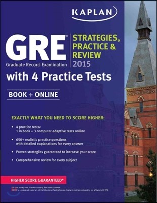 GRE(R) 2015 Strategies, Practice, and Review with 4 Practice Tests