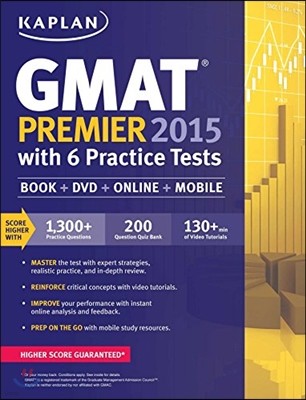 Kaplan GMAT Premier 2015 with 6 Practice Tests