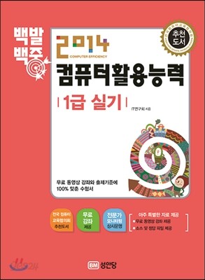 2014 백발백중 컴퓨터활용능력 1급 실기